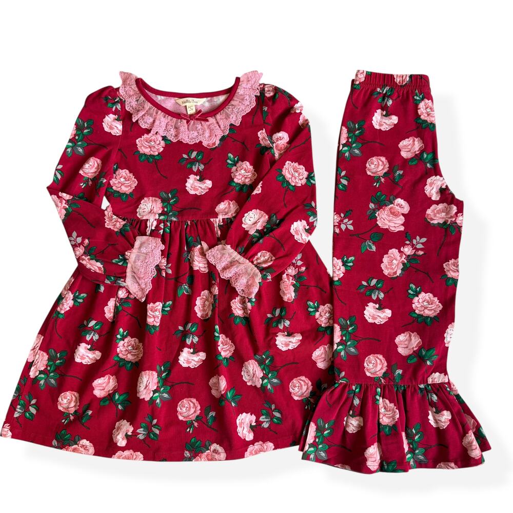 Matilda Jane Rosebud Lap Dress & Big Ruffles Pants Girls 6
